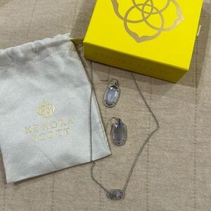 Kendra Scott Elisa Pendant Necklace and Earrings Set